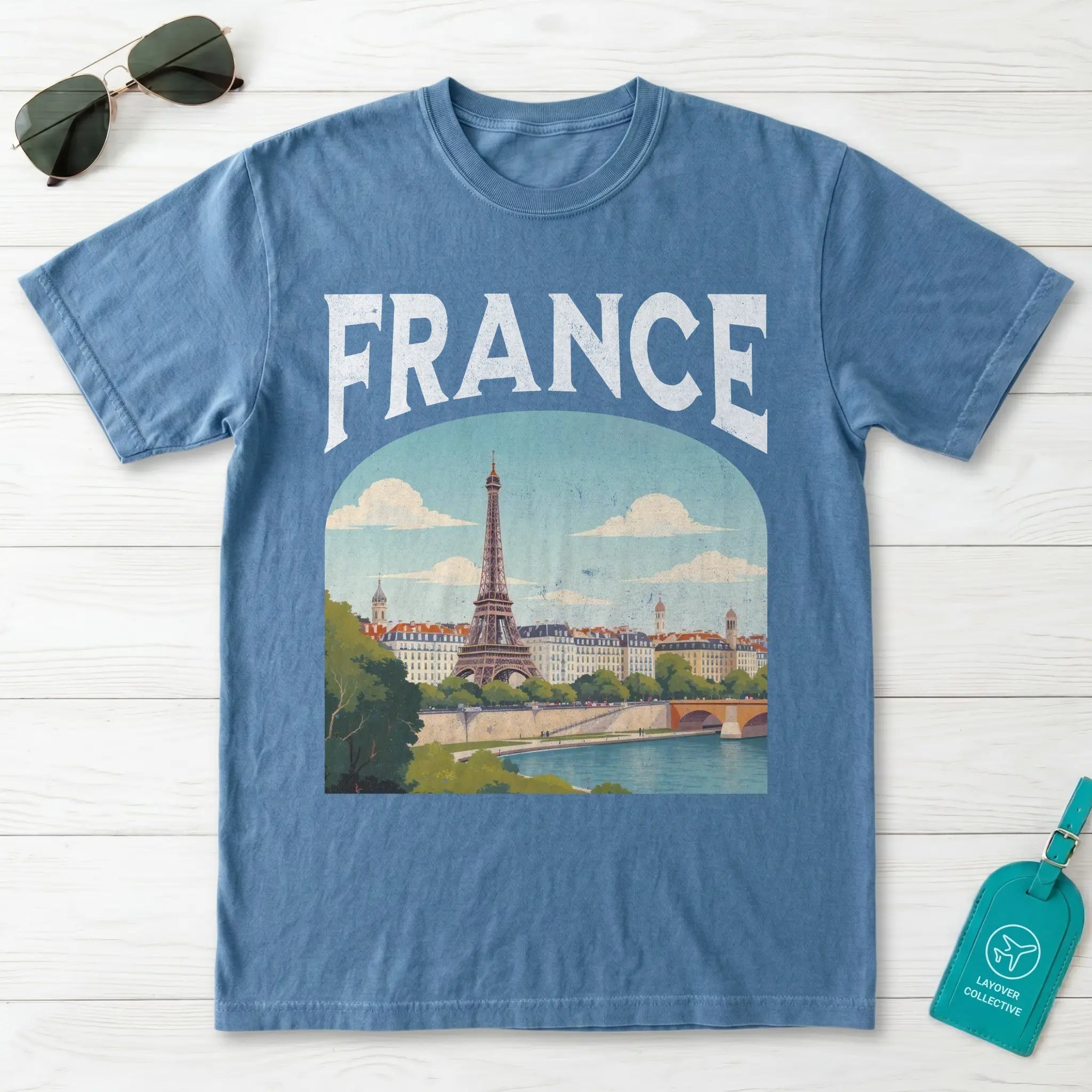 France Vintage Travel Poster T-Shirt