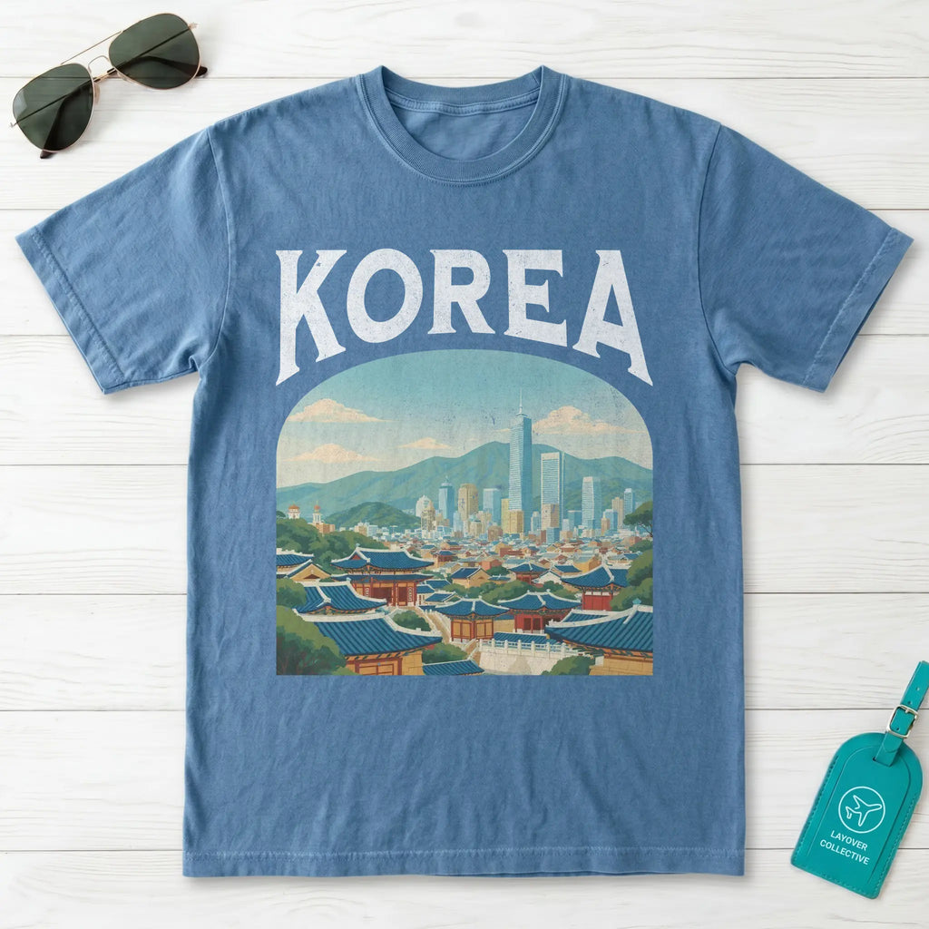 Korea Vintage Travel Poster T-Shirt