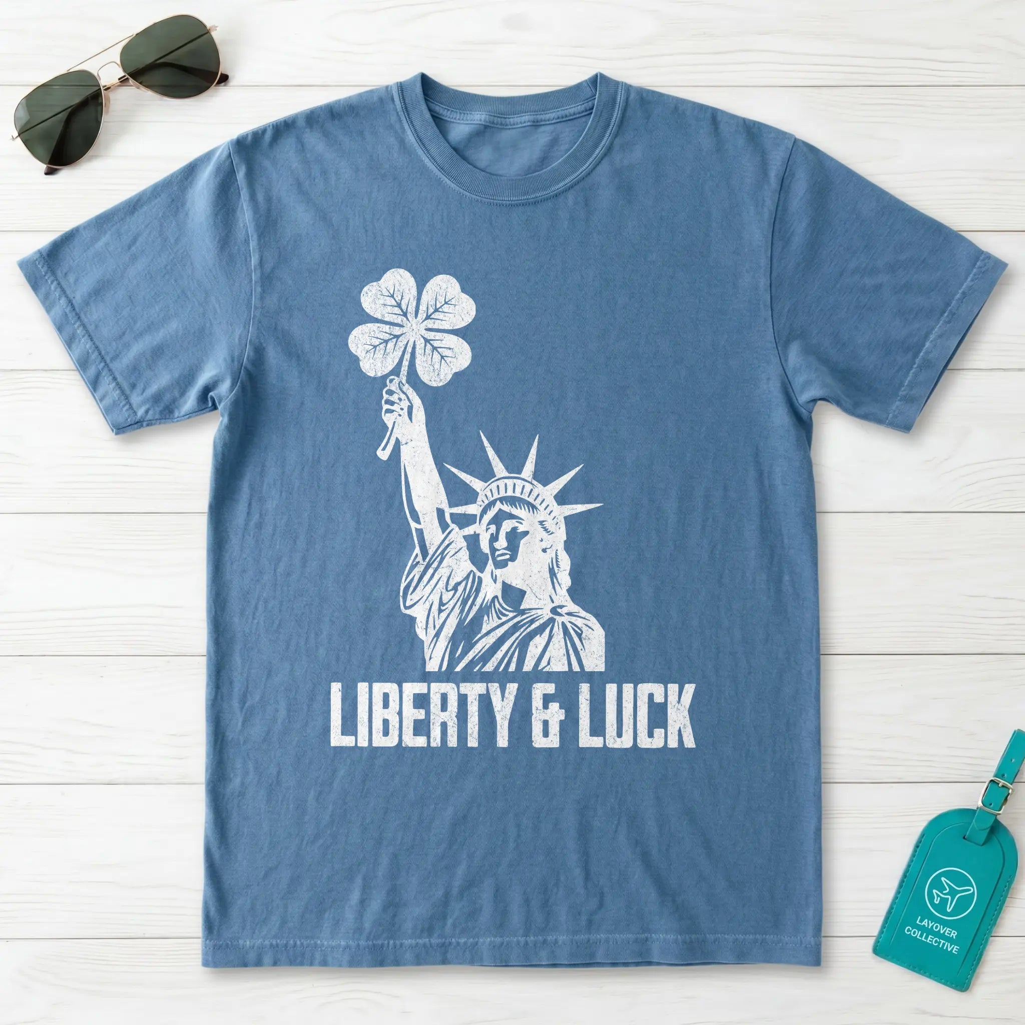 Liberty and Luck Statue T-Shirt