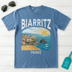 Biarritz France Vintage Travel Poster T-Shirt
