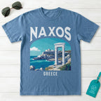 Naxos Greece Vintage Travel Poster T-Shirt