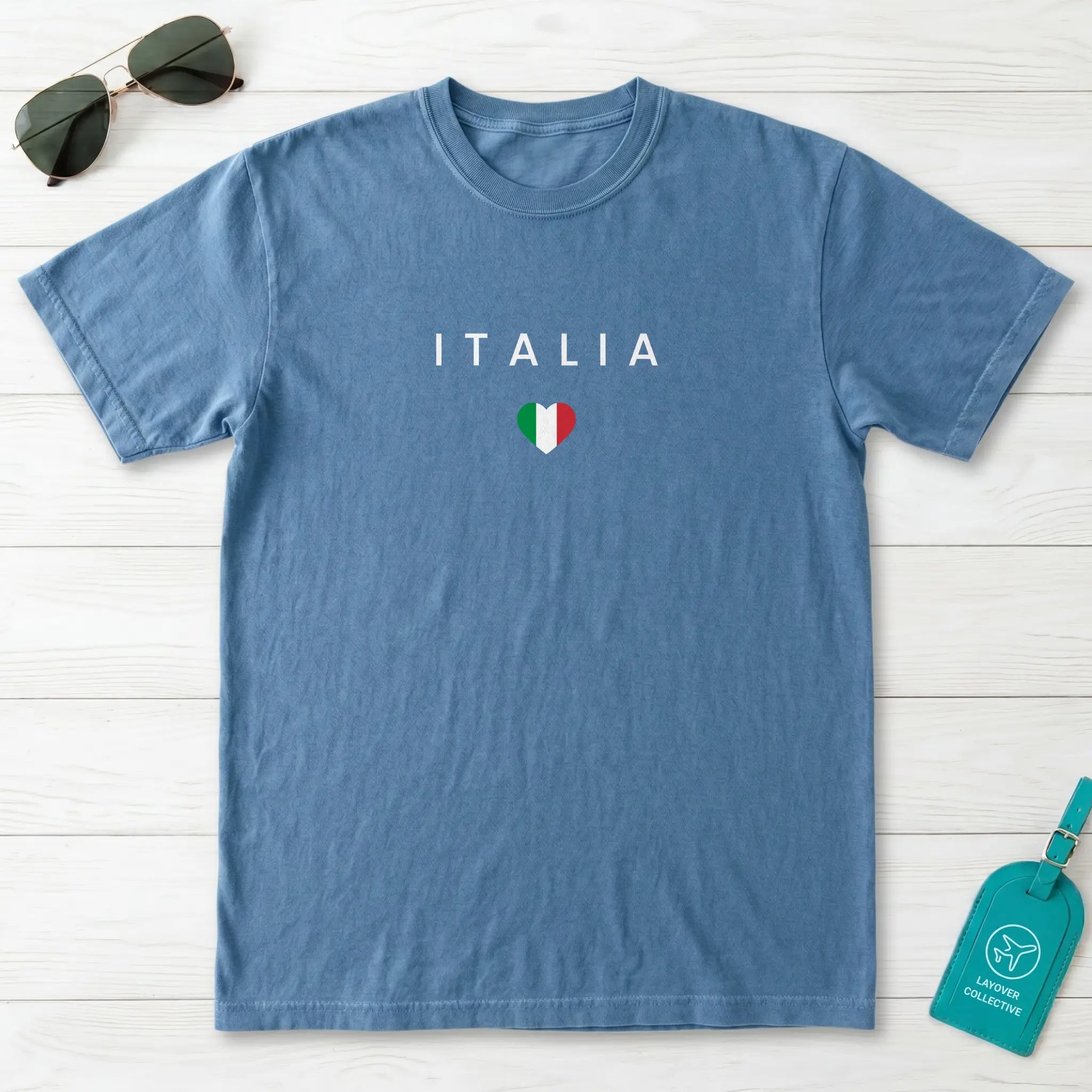 Italy Minimal Flag T-Shirt