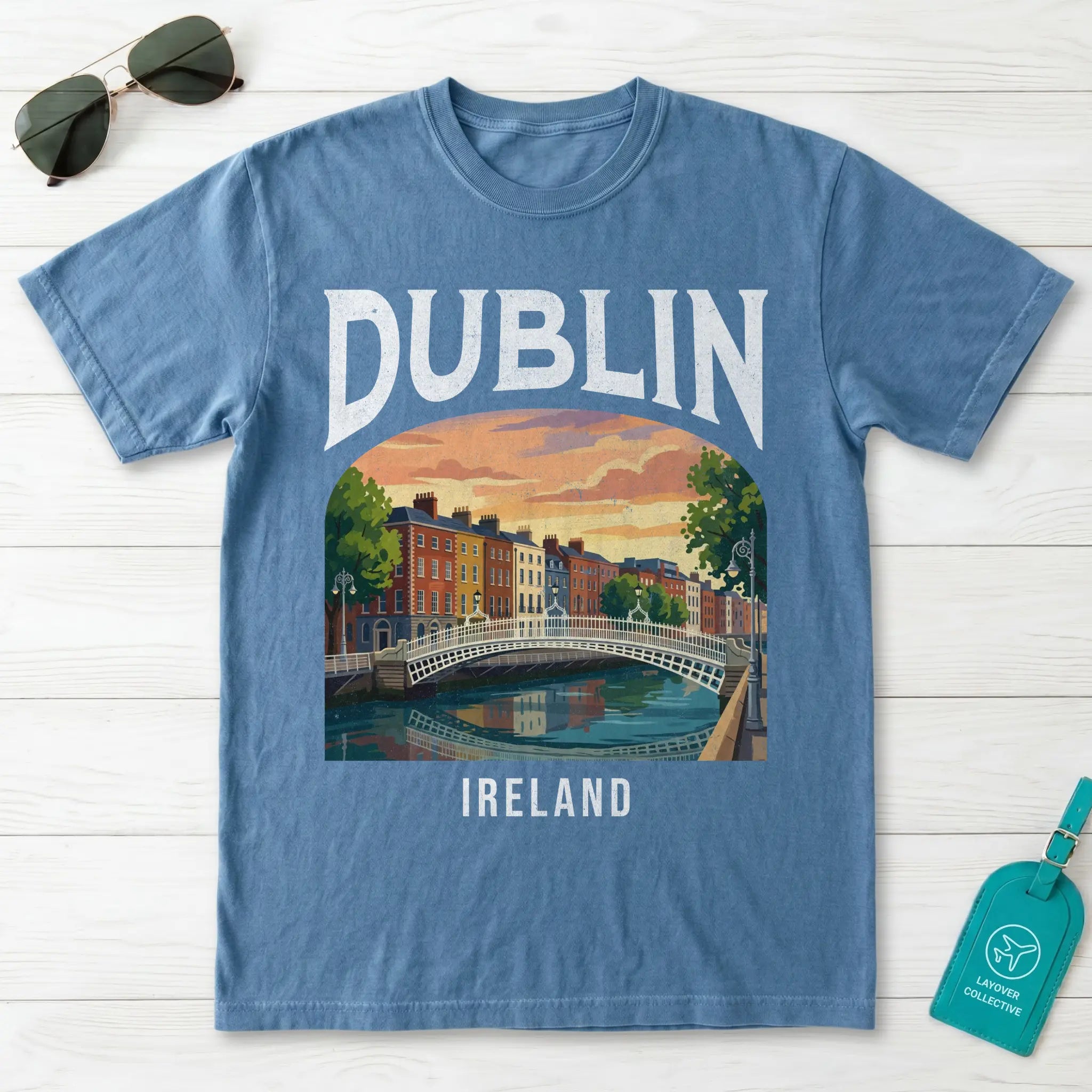 Dublin Vintage Travel Poster T-Shirt