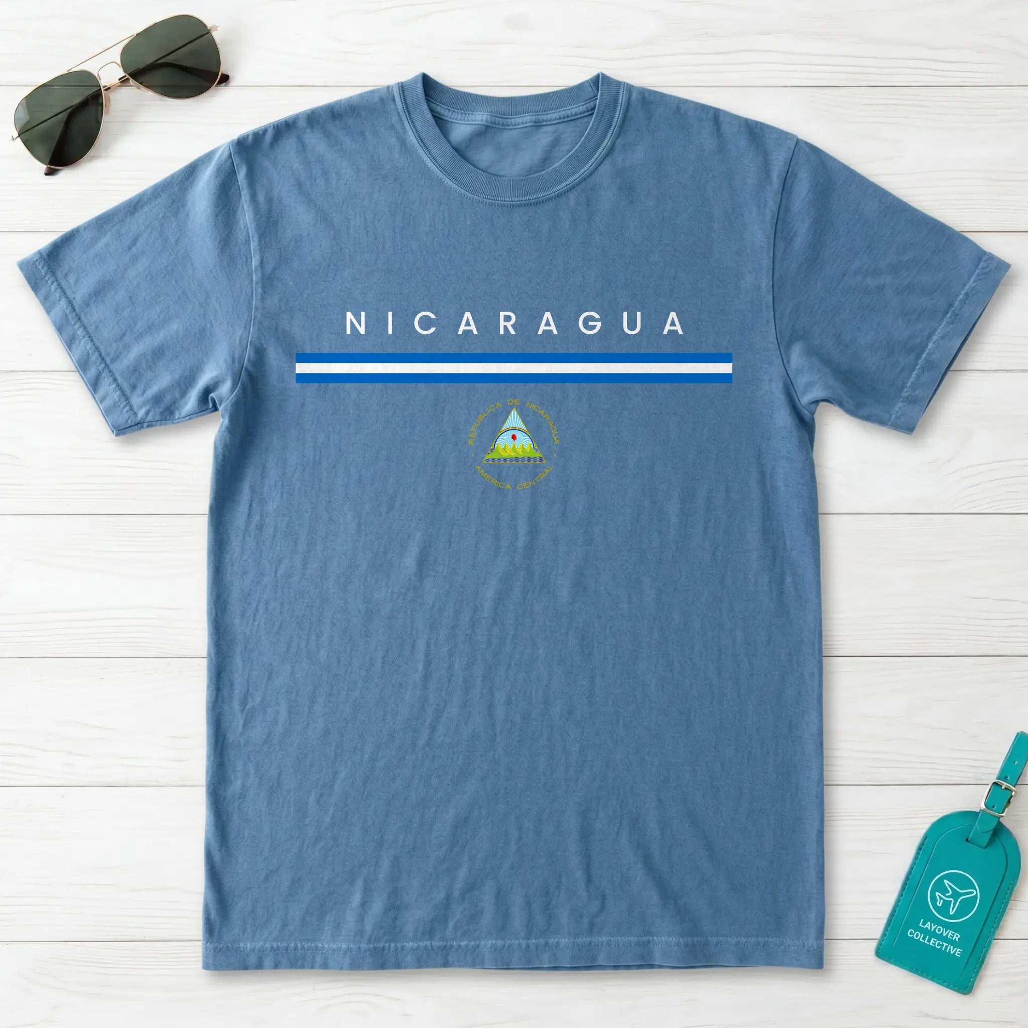 Nicaragua Flagline T-Shirt