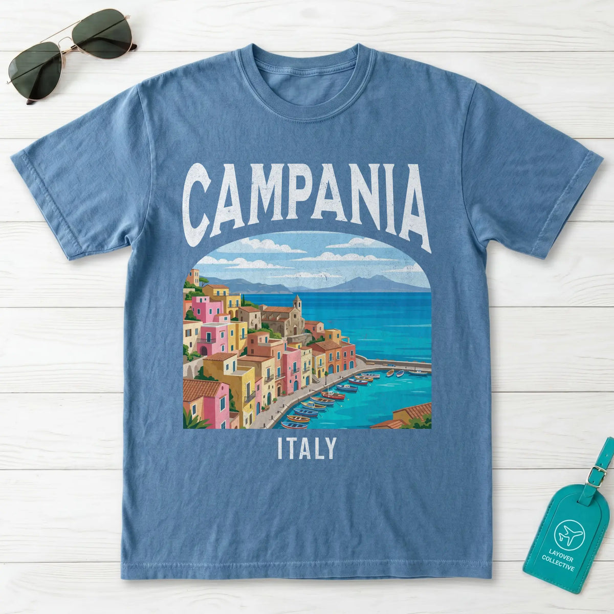 Campania Italy Vintage Travel Poster T-Shirt
