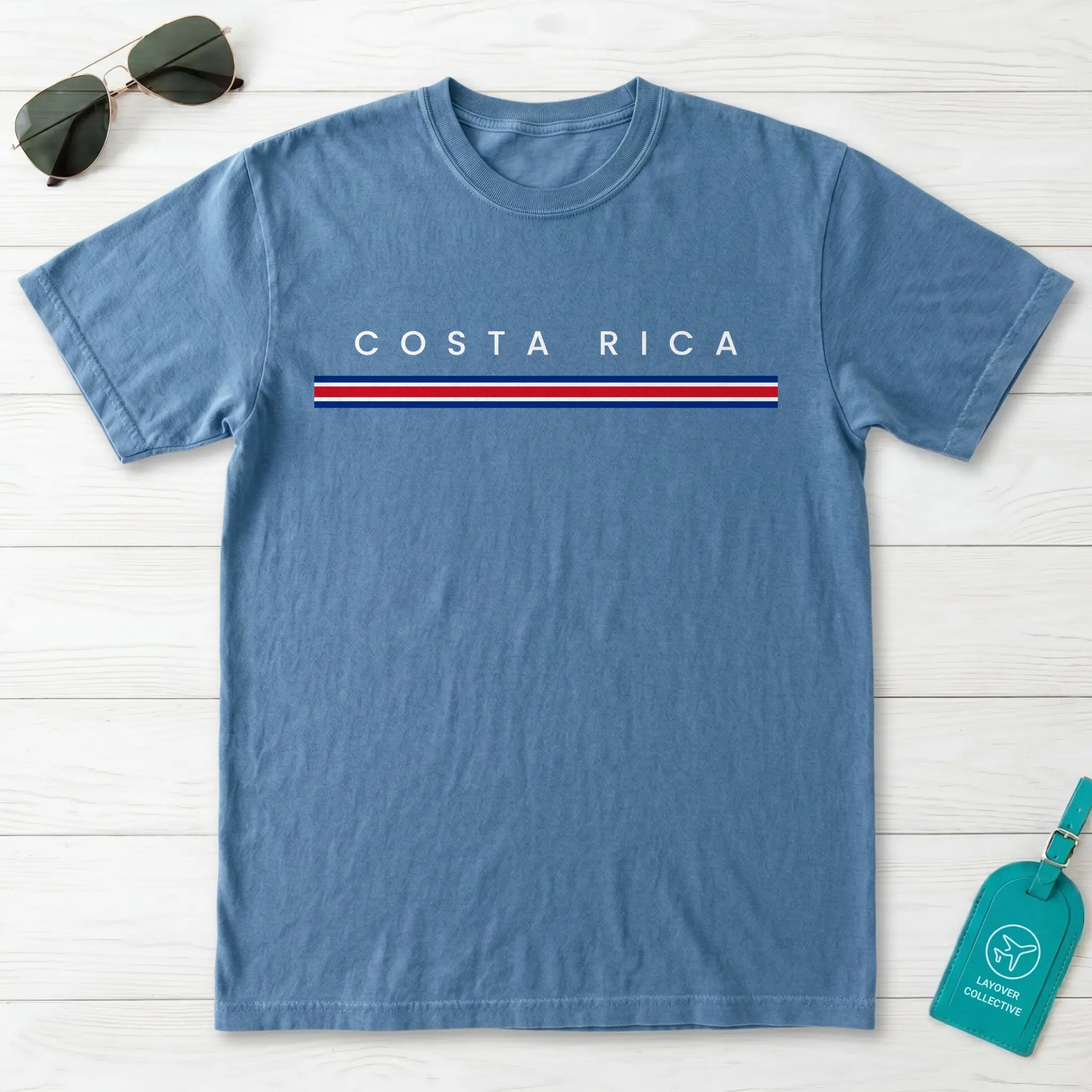 Costa Rica Flagline T-Shirt