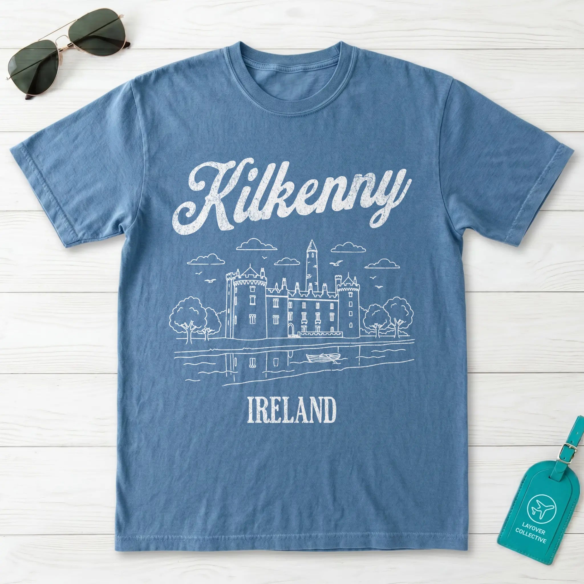 Kilkenny Ireland Castle Line Art T-Shirt