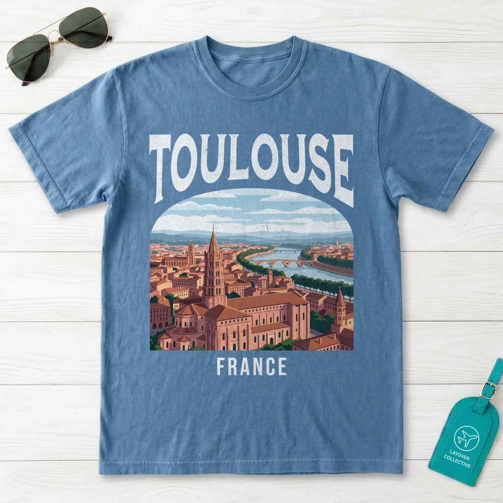 Toulouse France Vintage Travel Poster T-Shirt