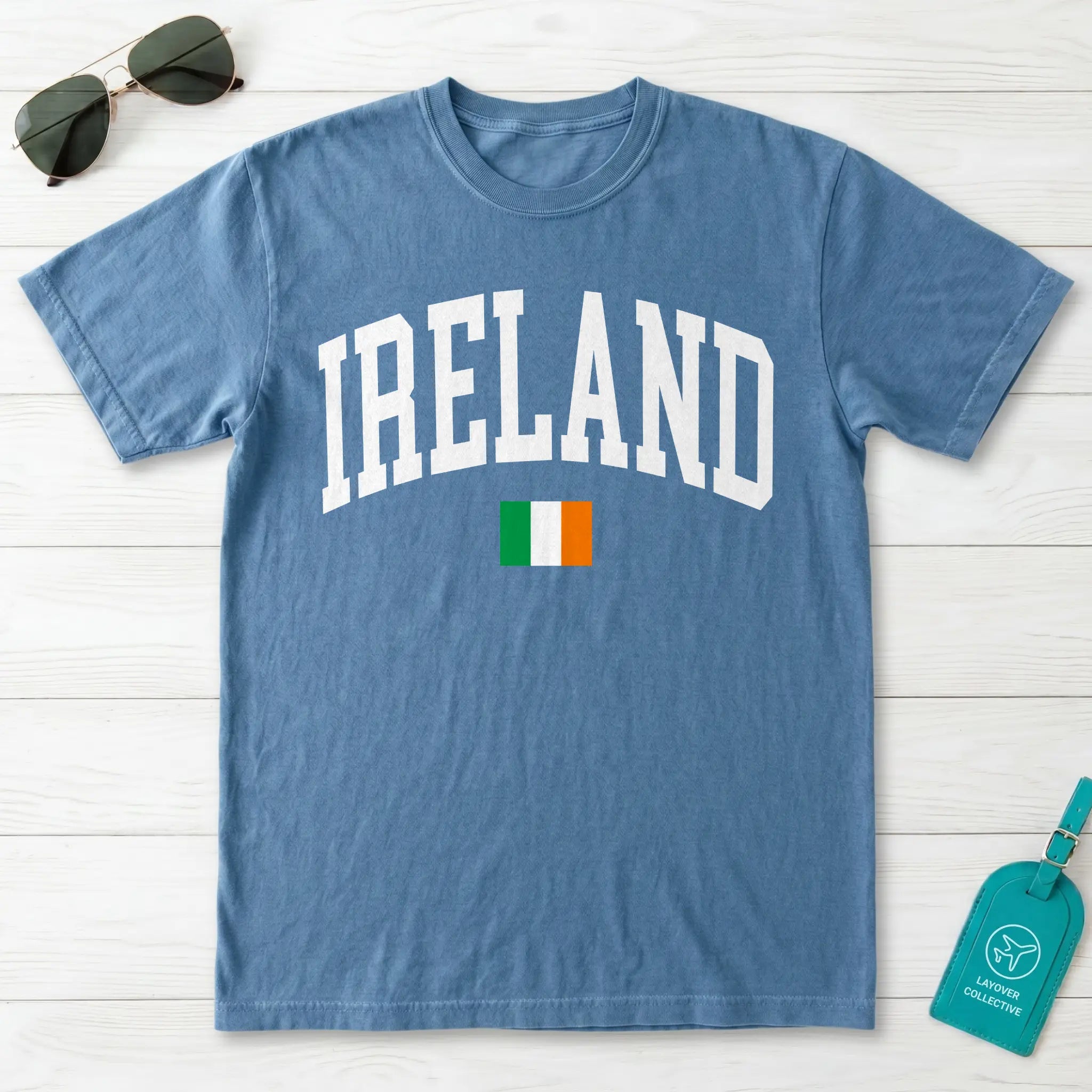 Ireland Collegiate Flag T-Shirt