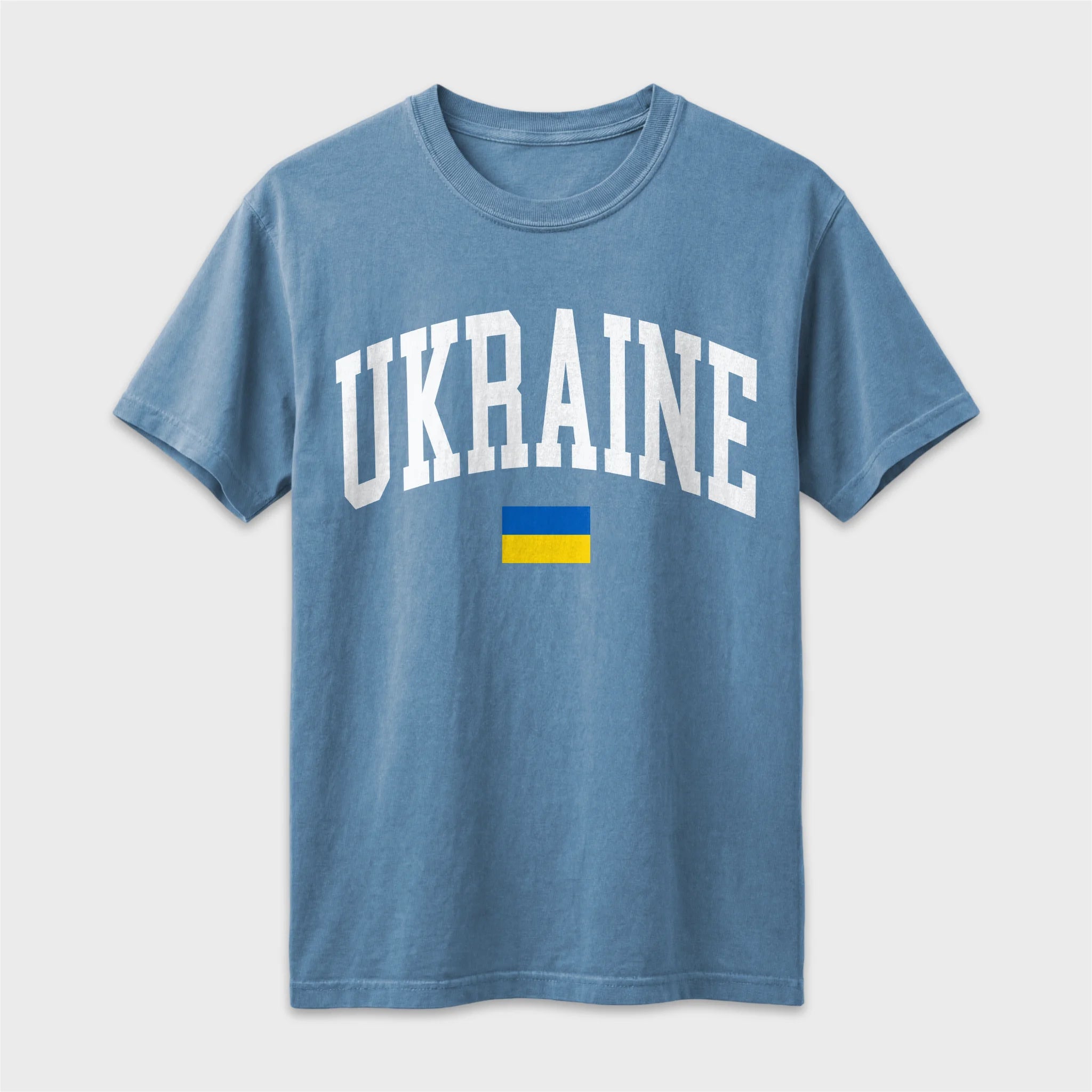 Ukraine Collegiate Flag T-Shirt