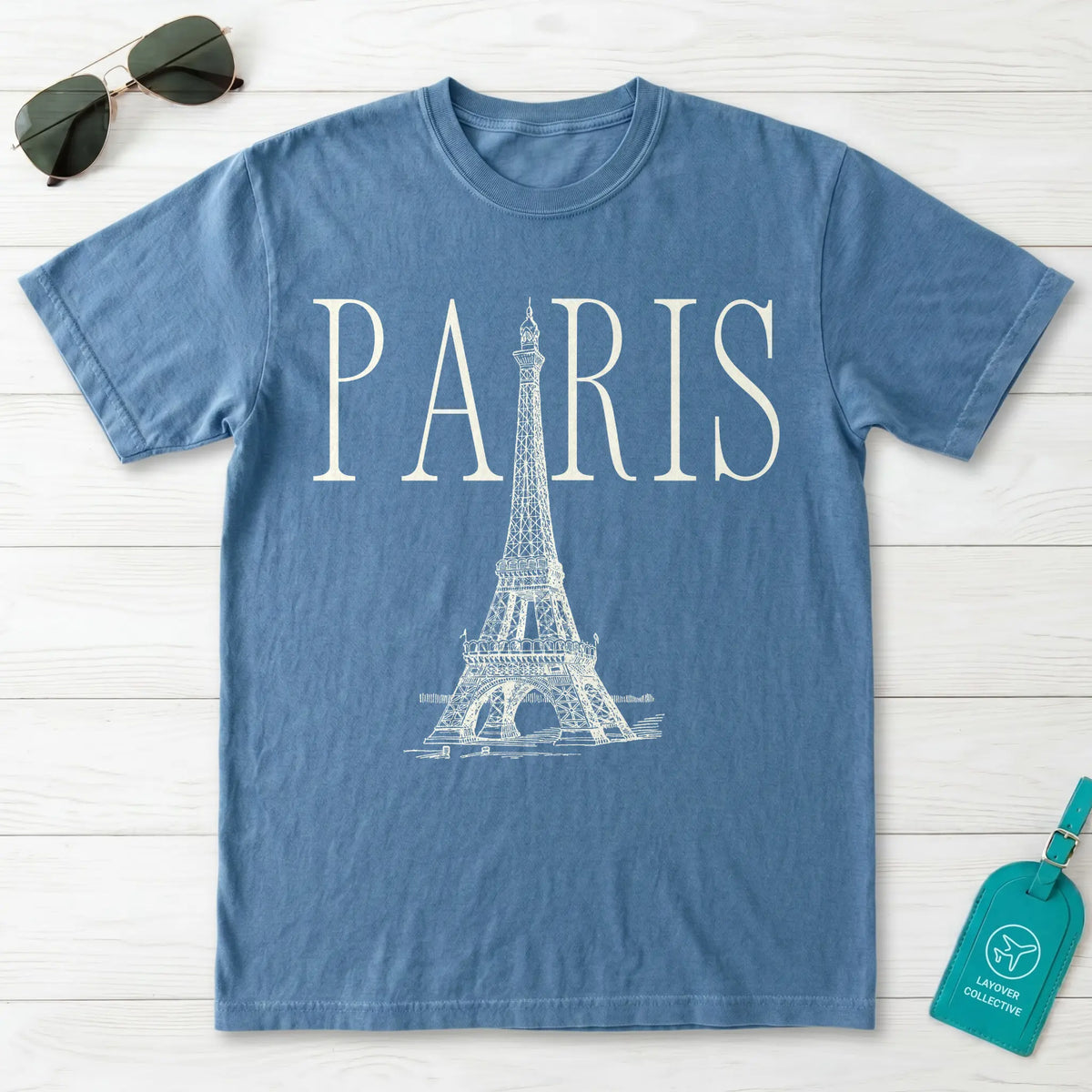Paris Eiffel Tower Sketch T-Shirt