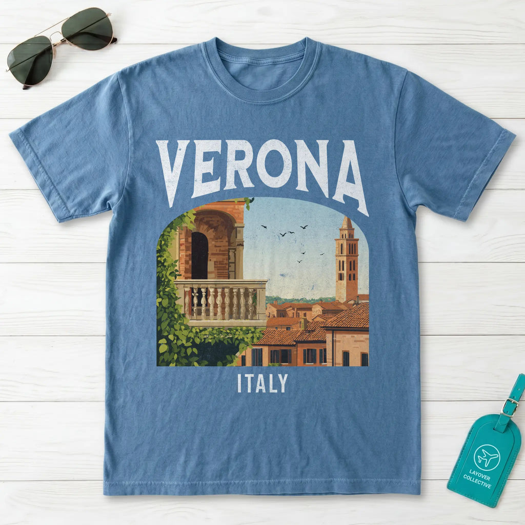 Verona Italy Vintage Travel Poster T-Shirt