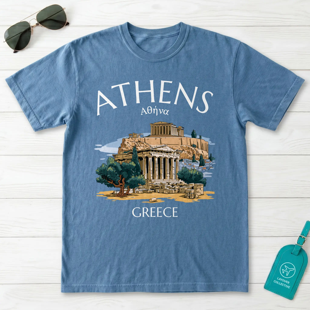 Athens Greece Acropolis Parthenon Graphic T-Shirt