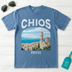 Chios Greece Vintage Travel Poster T-Shirt