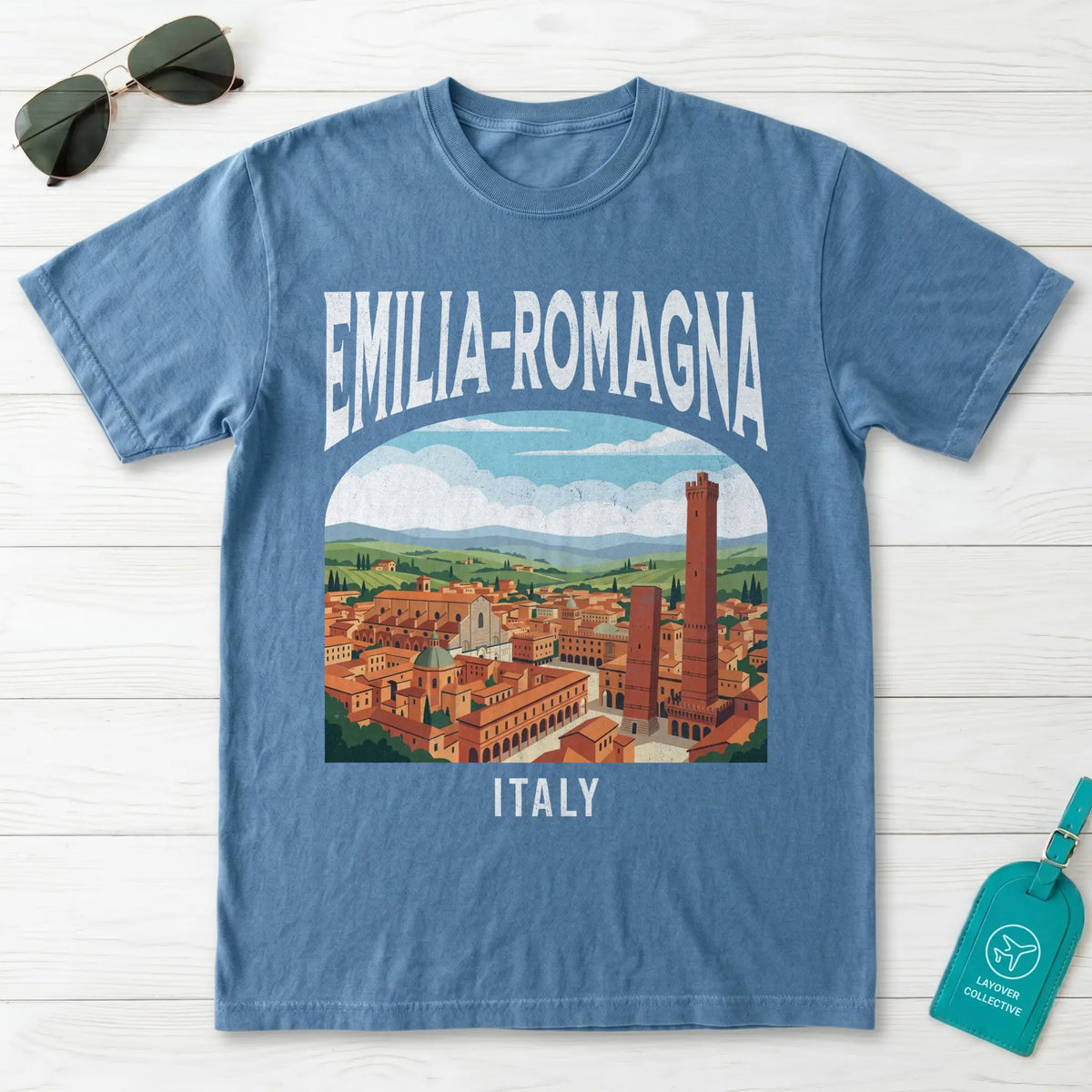 Emilia-Romagna Italy Vintage Travel Poster T-Shirt