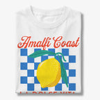 Amalfi Coast Lemon Checkerboard La Dolce Vita Graphic T-Shirt