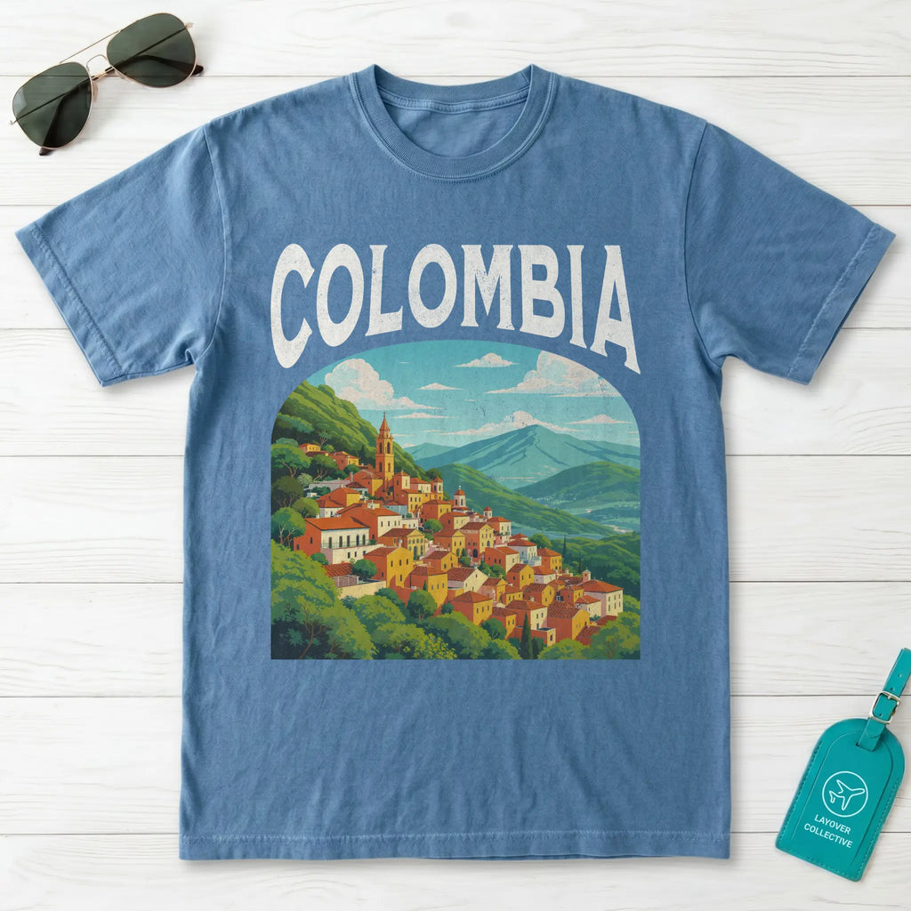 Colombia Vintage Travel Poster T-Shirt