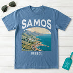 Samos Greece Vintage Travel Poster T-Shirt