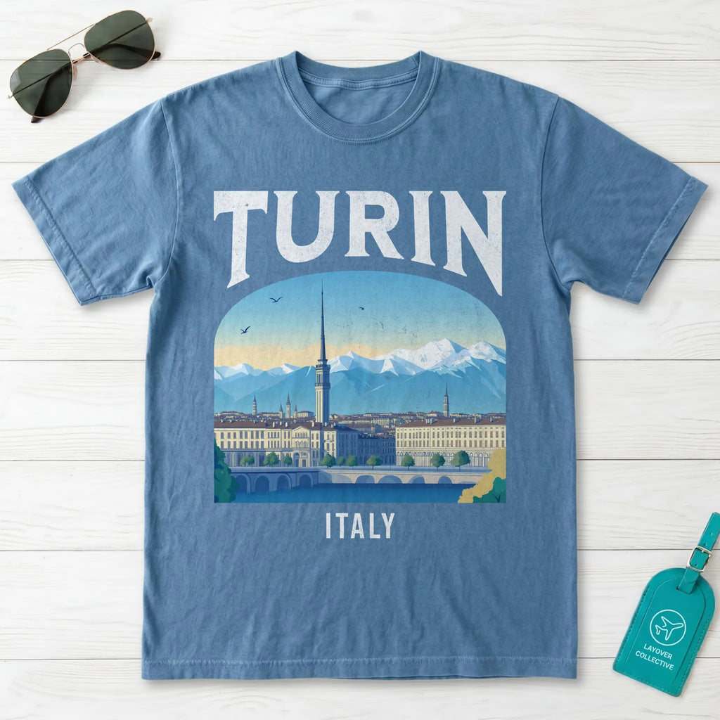 Turin taly Vintage Travel Poster T-Shirt