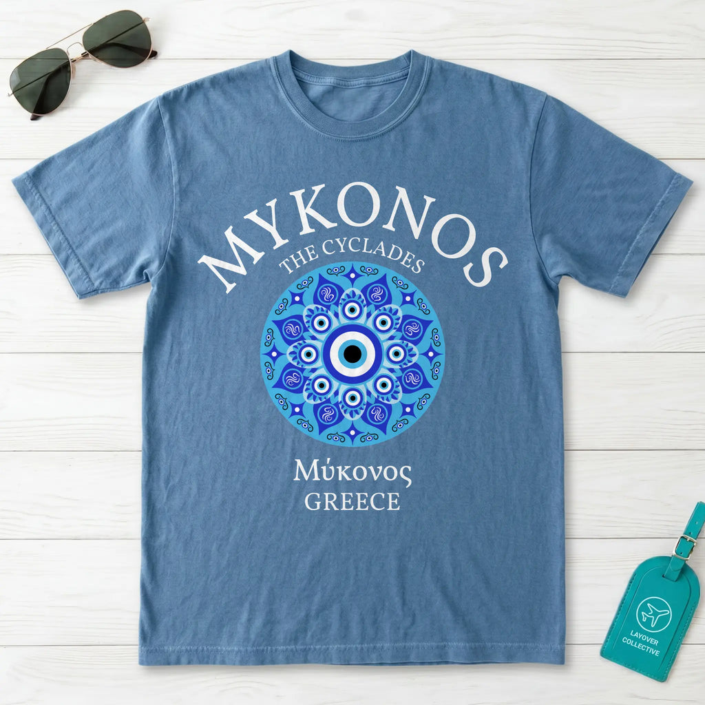 Mykonos Evil Eye Mandala T-Shirt