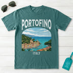 Portofino Italy Vintage Travel Poster T-Shirt