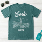 Cork Ireland Line Art T-Shirt