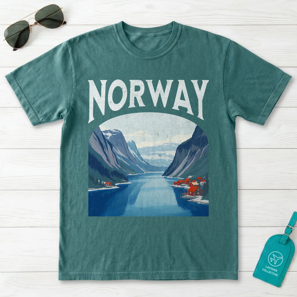 Norway Vintage Travel Poster T-Shirt