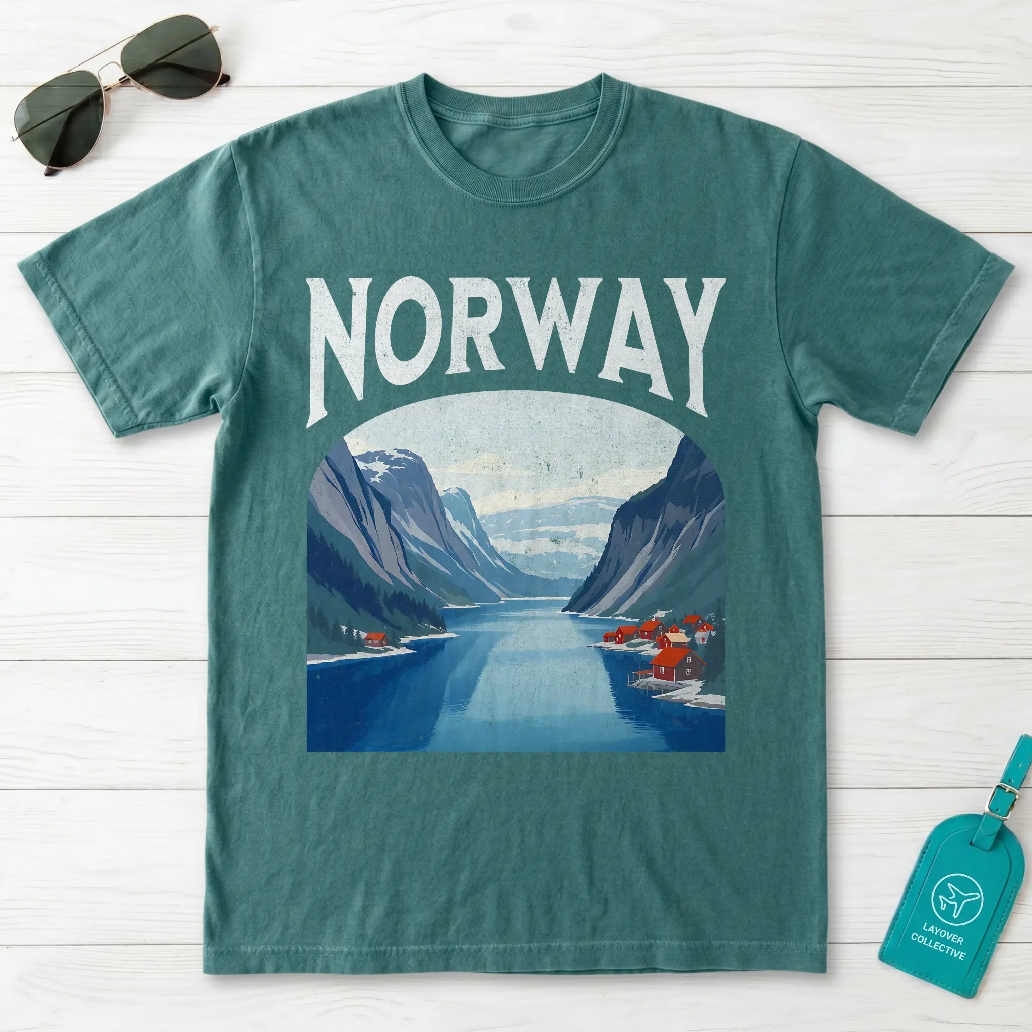 Norway Vintage Travel Poster T-Shirt