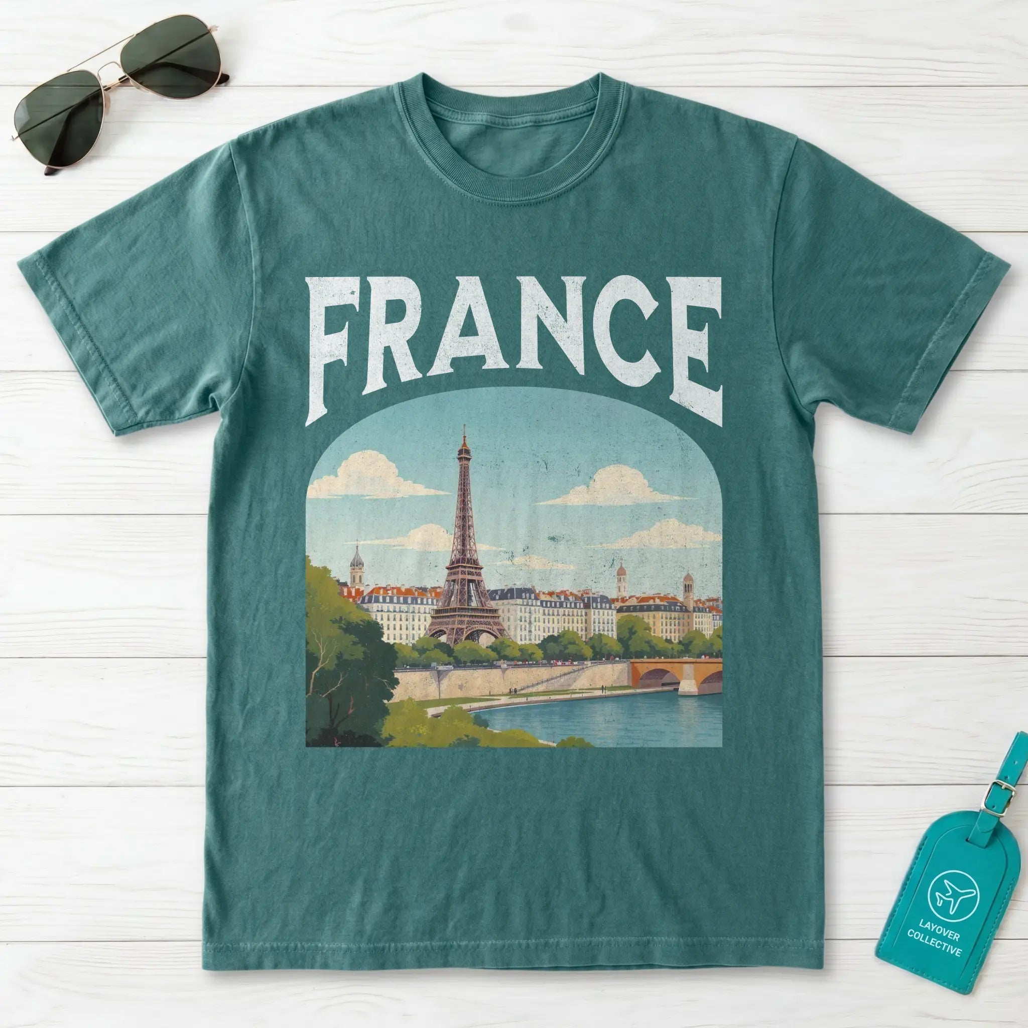 France Vintage Travel Poster T-Shirt