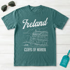 Ireland Cliffs of Moher Line Art T-Shirt