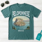 Peloponnese Greece Vintage Travel Poster T-Shirt