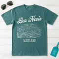 Ben Nevis Scotland Line Art T-Shirt