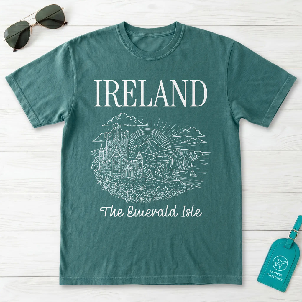 Ireland Emerald Isle Castle T-Shirt