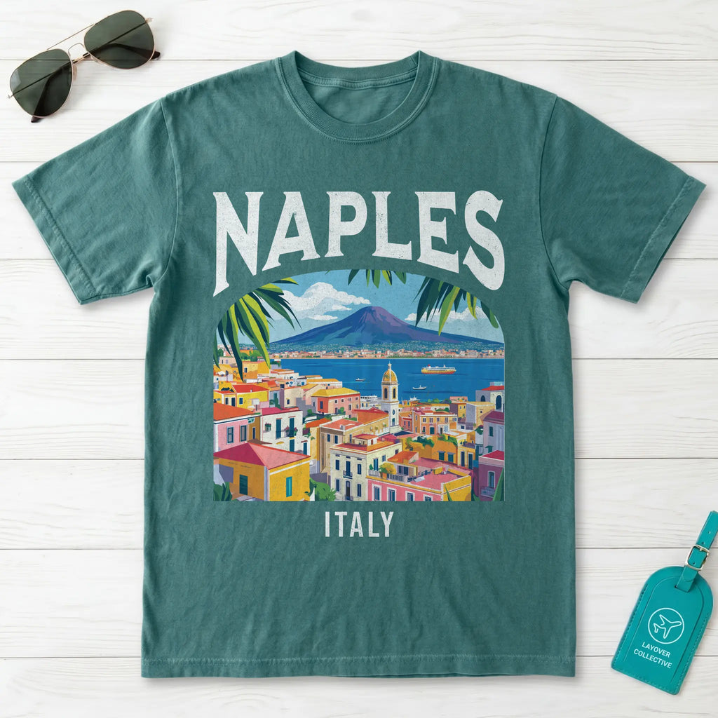 Naples Italy Vintage Travel Poster T-Shirt