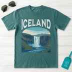 Iceland Vintage Travel Poster T-Shirt