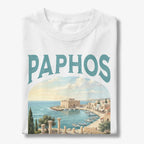 Paphos Cyprus Vintage Travel Poster T-Shirt