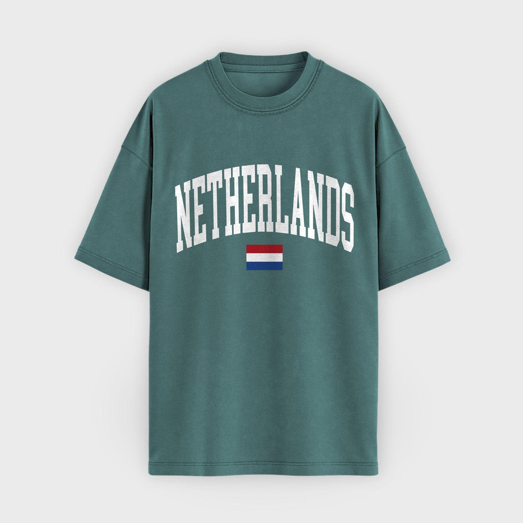Netherlands Collegiate Flag T-Shirt
