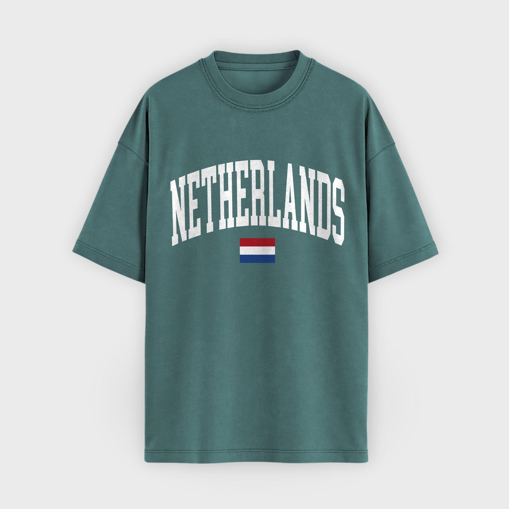Netherlands Collegiate Flag T-Shirt