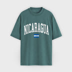 Nicaragua Collegiate Flag T-Shirt