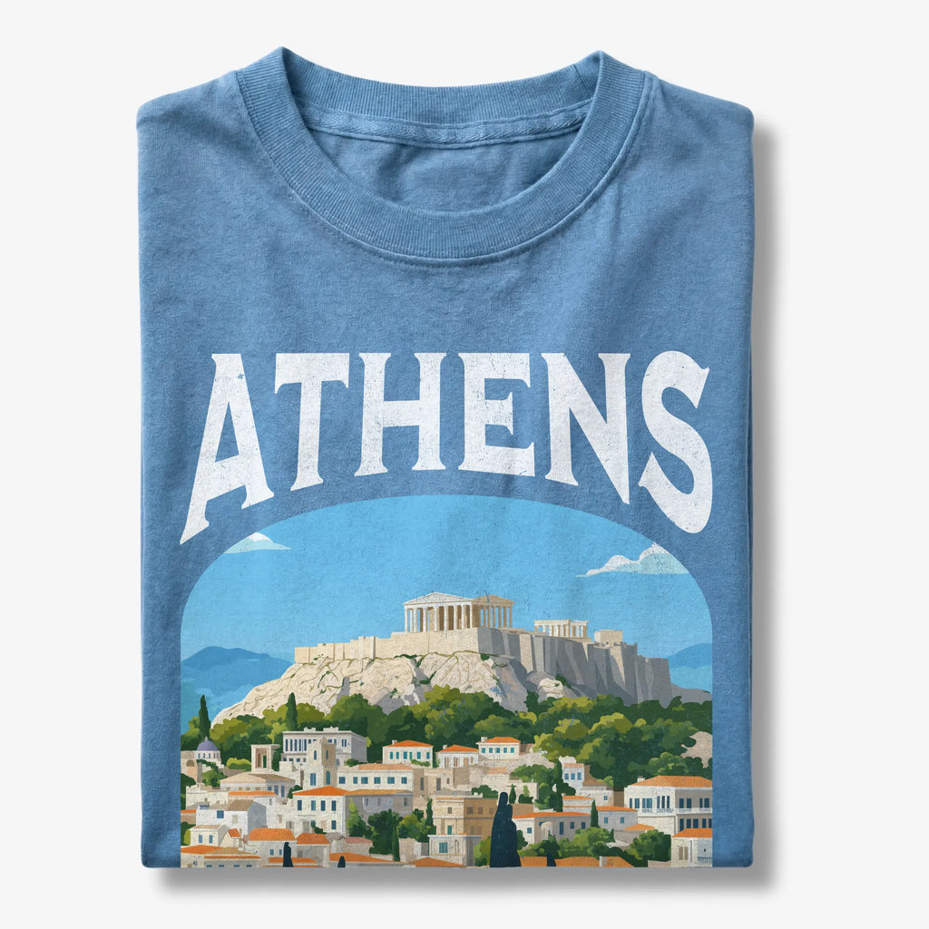 Athens Greece Vintage Travel Poster T-Shirt