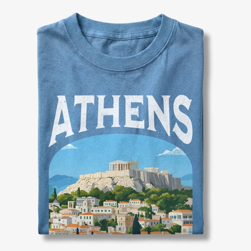 Athens Greece Vintage Travel Poster T-Shirt