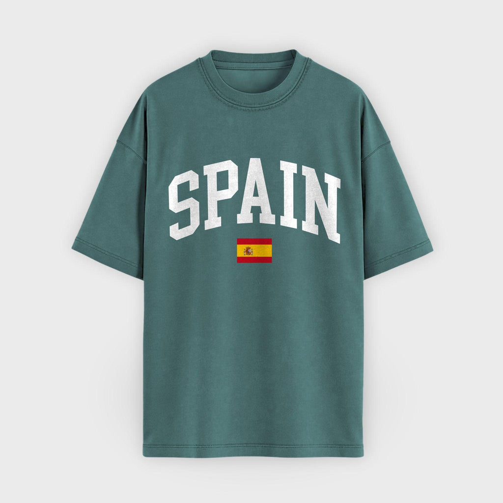 Spain Collegiate Flag T-Shirt