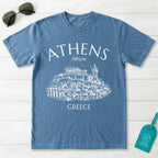 Athens Greece Acropolis Line Art Graphic T-Shirt