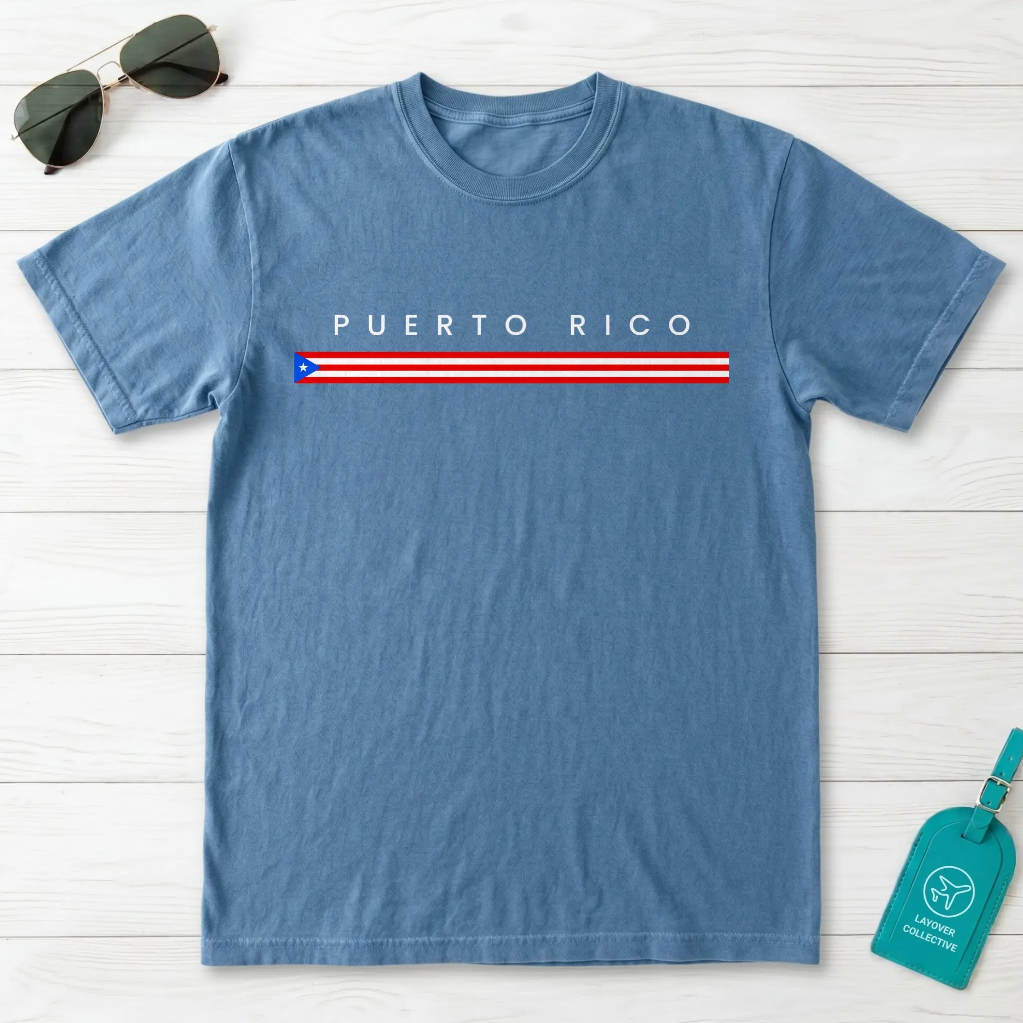 Puerto Rico Flagline T-Shirt
