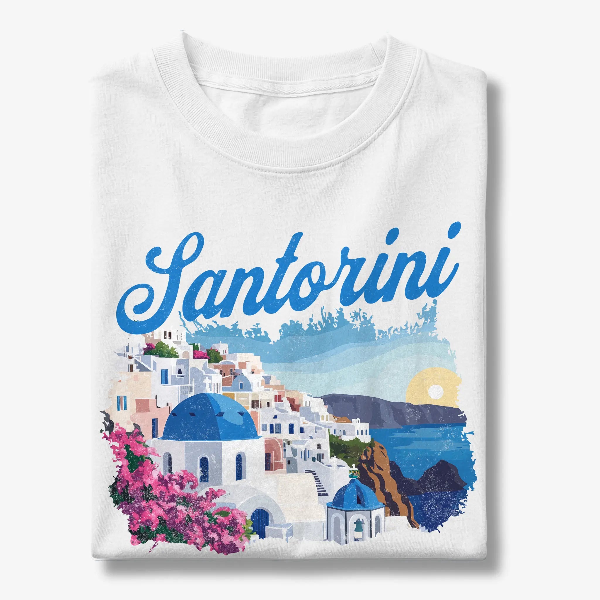 Santorini Greece Oia Graphic T-Shirt