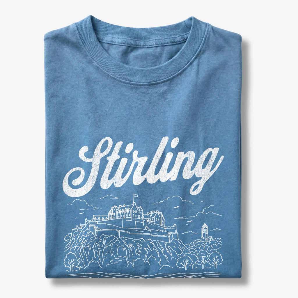 Stirling Scotland Line Art T-Shirt