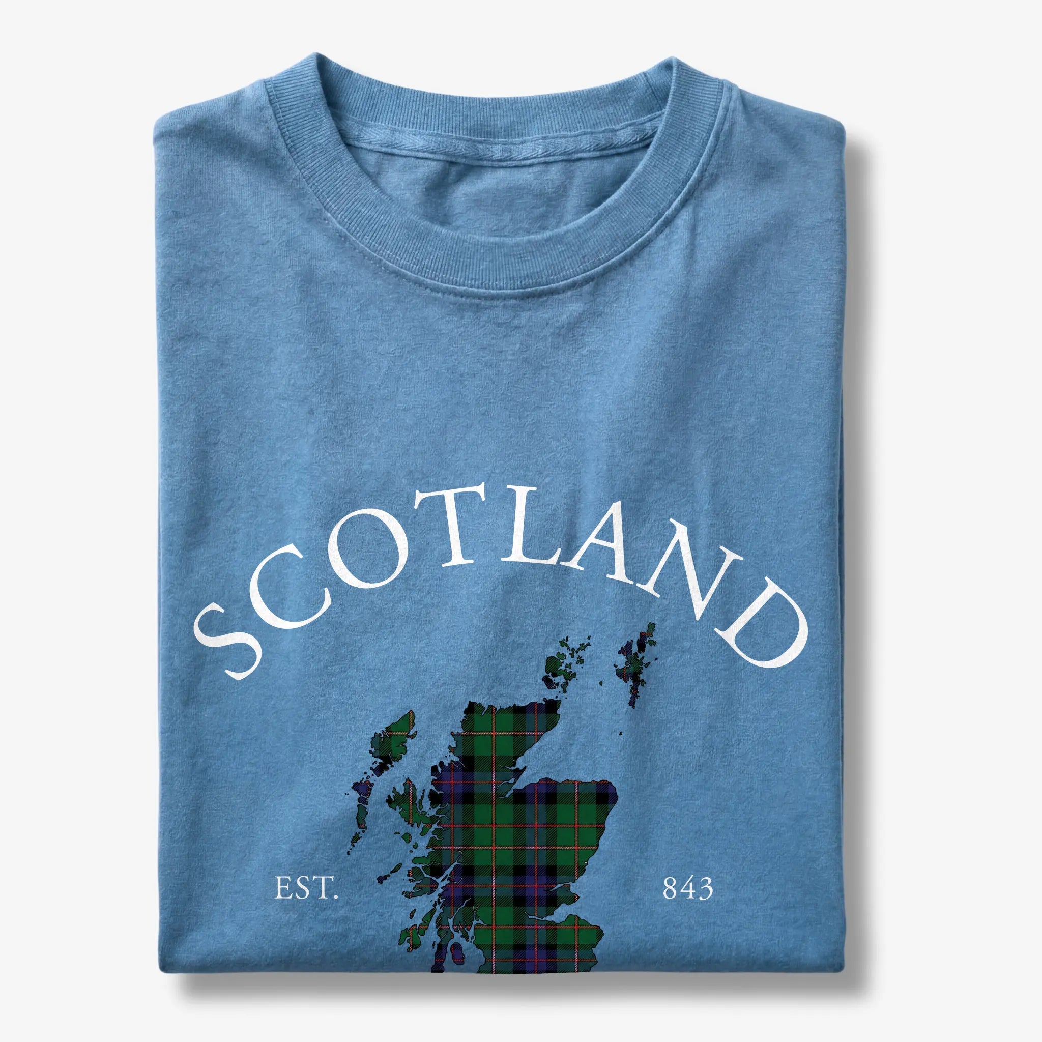 Scotland Tartan Map T-Shirt