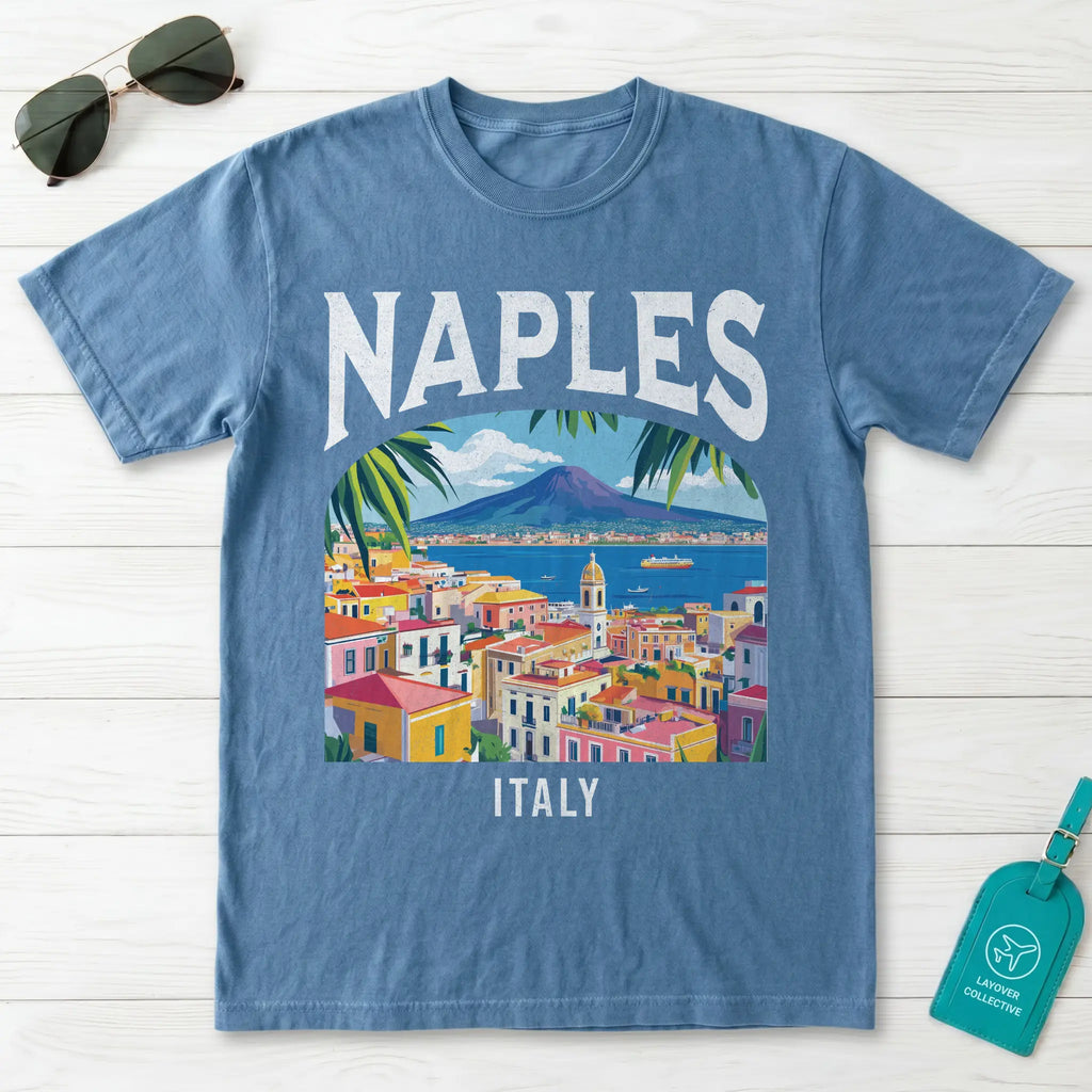 Naples Italy Vintage Travel Poster T-Shirt