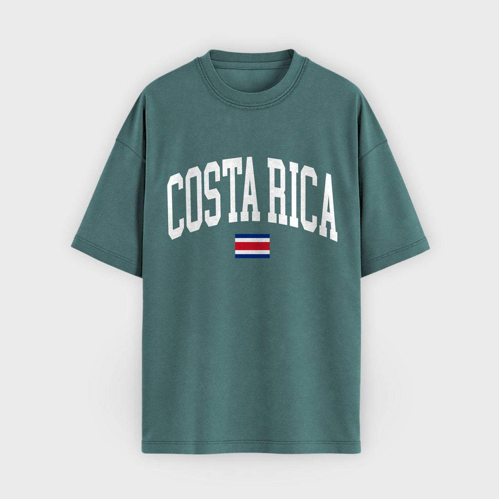 Costa Rica Collegiate Flag T-Shirt