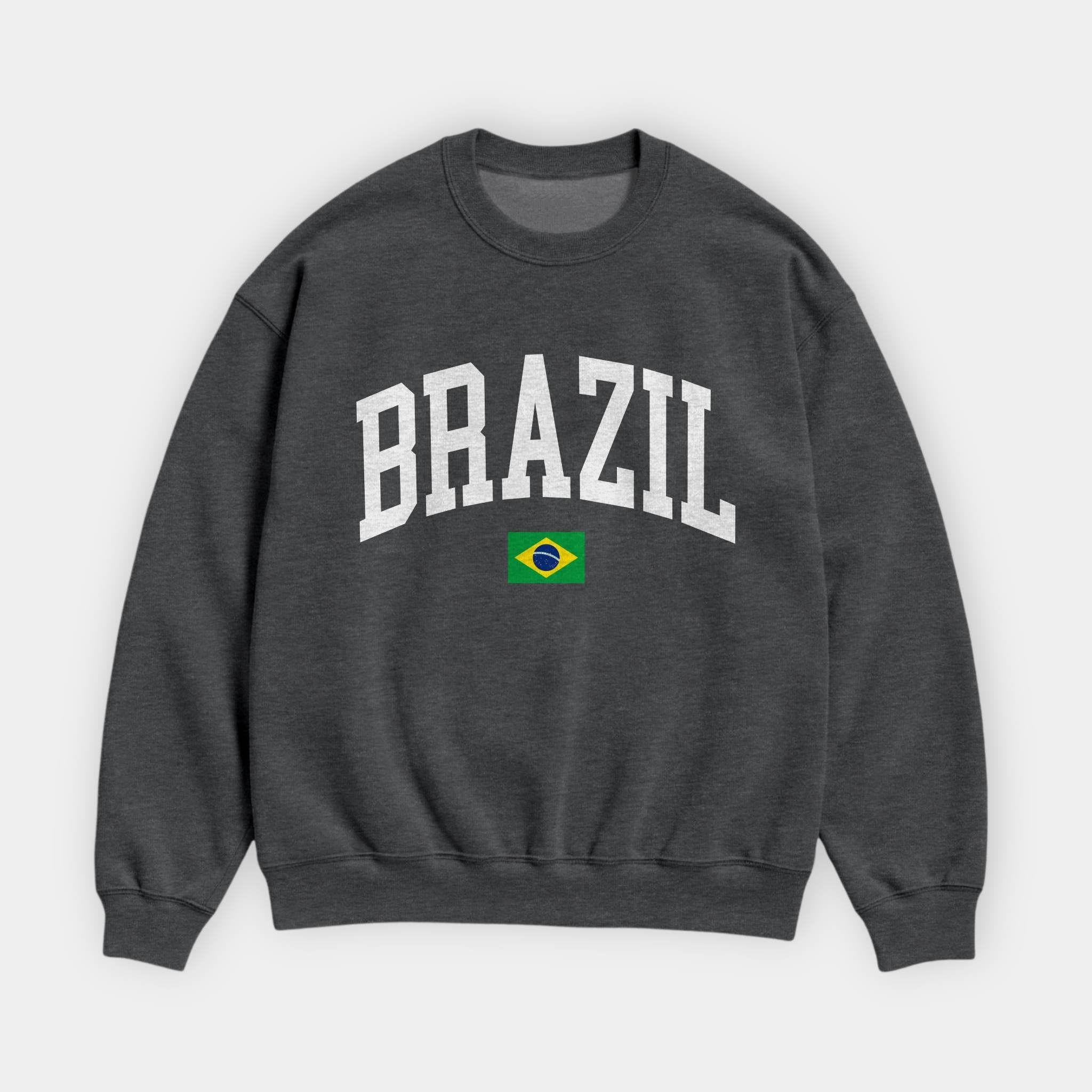 Brazil Collegiate Flag Sweatshirt